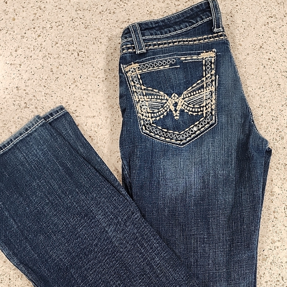 Wrangler Blue Boot Cut Jeans with Classic Styling